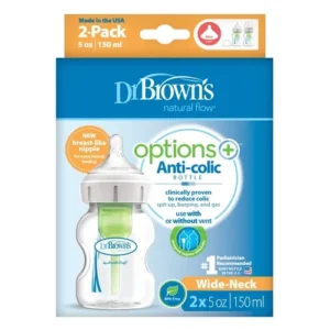 Wide Neck Options+ PP Bottle (x 2, 150 ml)