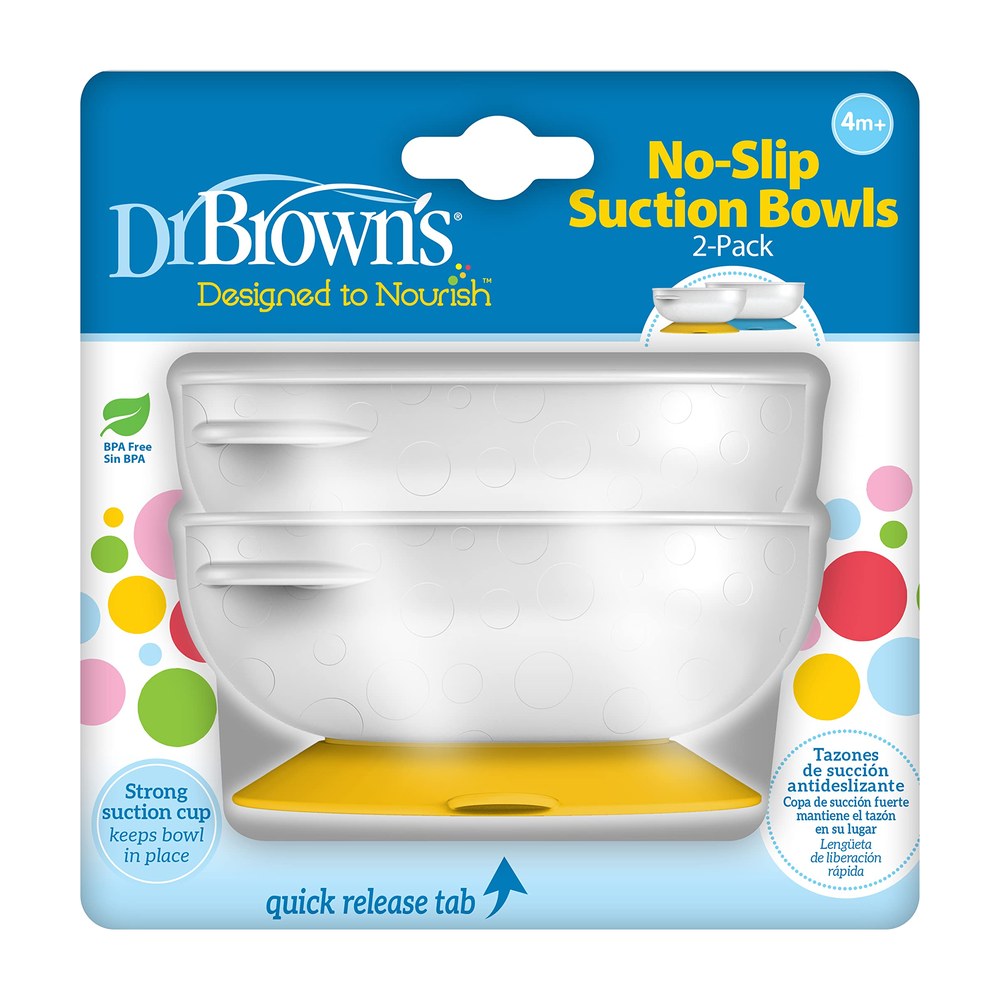 No Slip Suction Bowl, 2-Pack