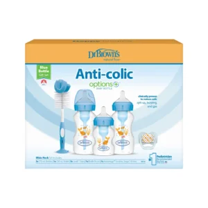 Narrow Anti-Colic Options+ Baby Bottle, Blue Gift Set