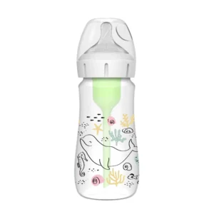 Wide Neck Options+ Ocean Whale Bottle (x 1, 270 mL)