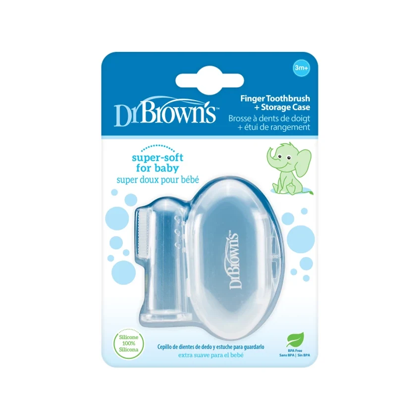 Silicone Finger Toothbrush with Case