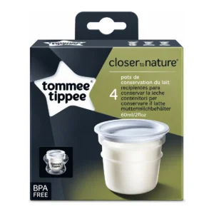 Closer to Nature Milk Storage Pots (x 4, 60 ml)