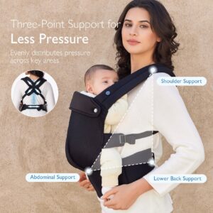 Baby Carrier (Black, 3 Months+)