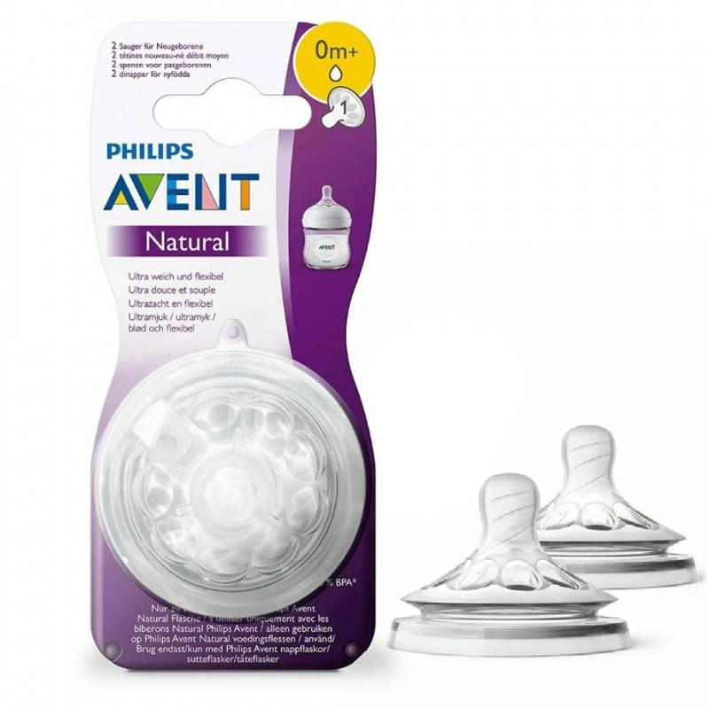 Natural Teat 0m+, 2 Hole