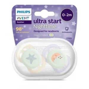Night-Time Soother, Newborn 2 (2 pack)