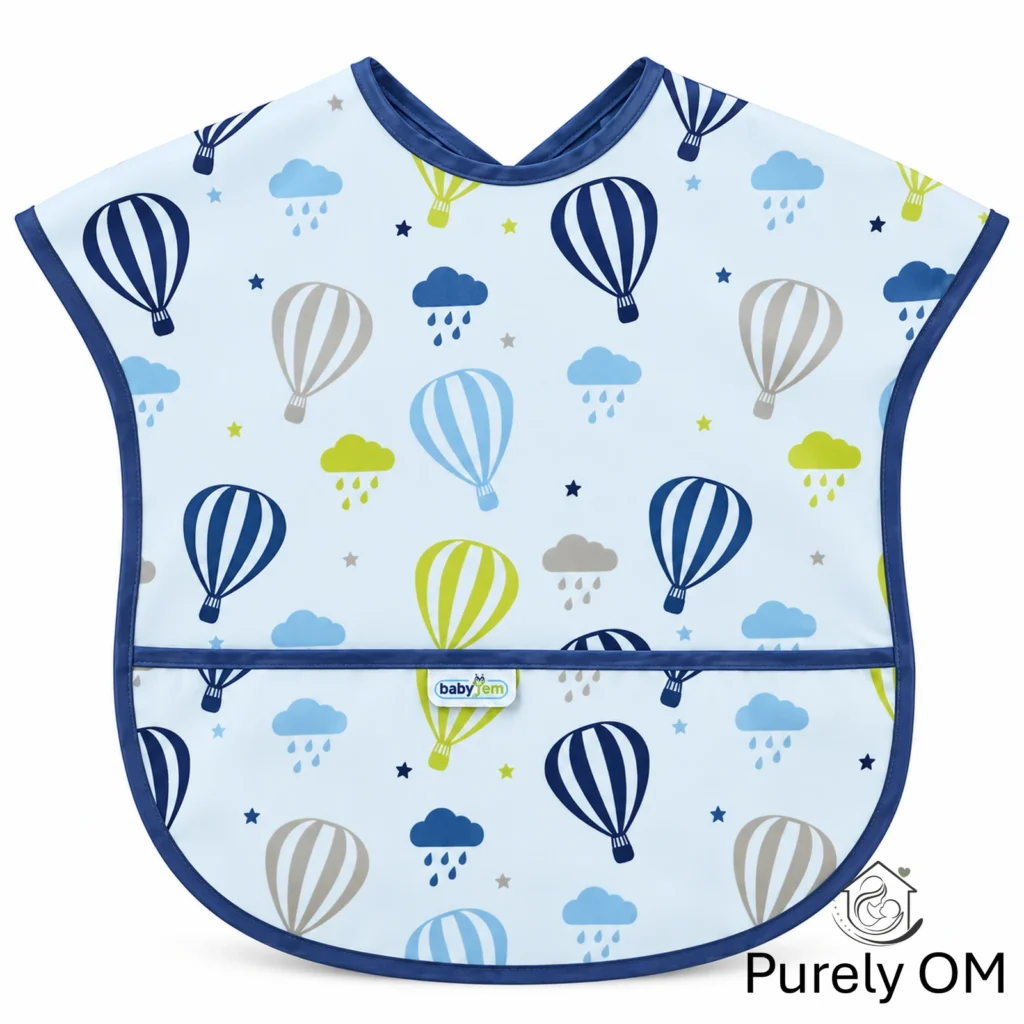 Sleeveless Weaning Bib with Pocket