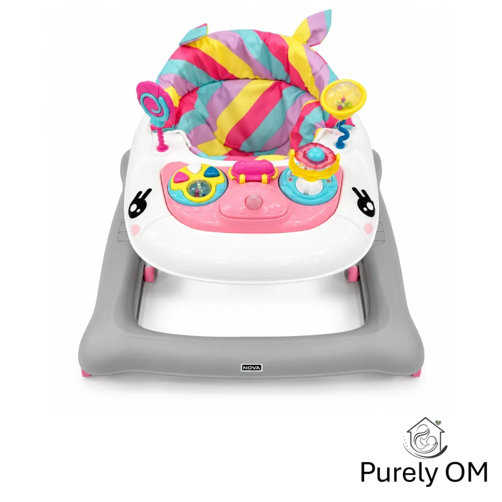 Unicorn Baby Walker, Pink